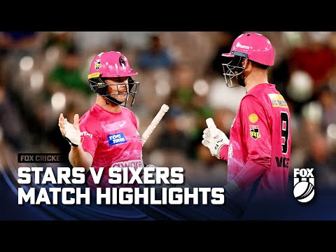 Melbourne Stars vs Sydney Sixers - Match Highlights | 06/01/23 | Fox Cricket