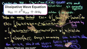 Energy Methods for the Dissipative Wave Equation