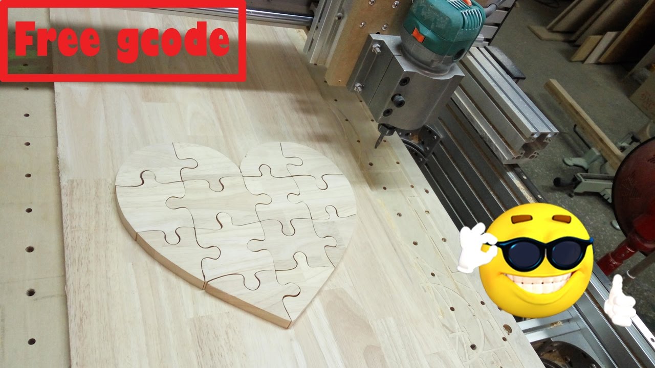 part13 puzzle cutting [very easy CNC(Crazy Numerical Control) build