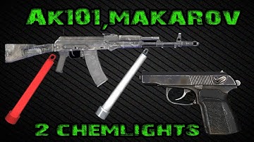 Dayz Standalone - AK101, Makarov and two more chemlights