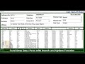 How to Create an Excel VBA Data Entry Form with Update and Search Function - Full Tutorial