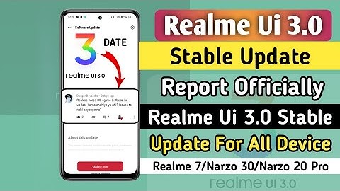 Realme Ui 3.0 Android 12 Stable Update Report Officially 🤩 | Realme Ui 3.0 Stable Update Date