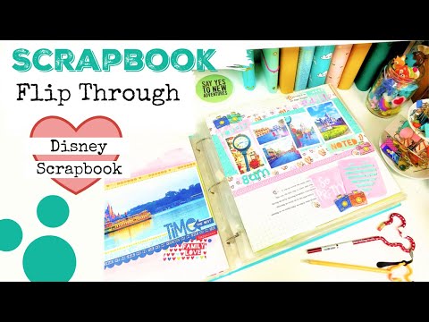 DISNEY SCRAPBOOK FLIP