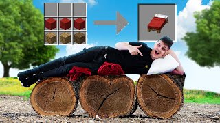 CRAFTUJĘ RZECZY Z MINECRAFTA W PRAWDZIWYM ŻYCIU! | Vito i Bella