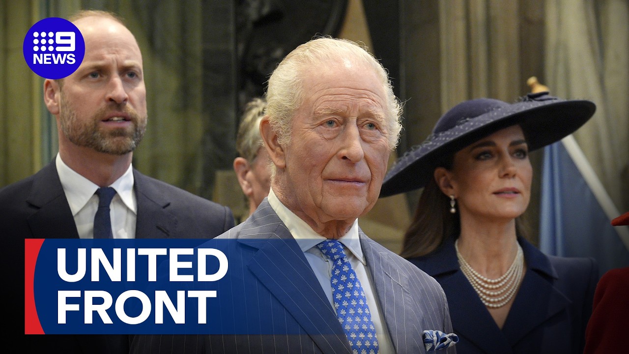 Royal family united for Commonwealth Day | 9 News Australia