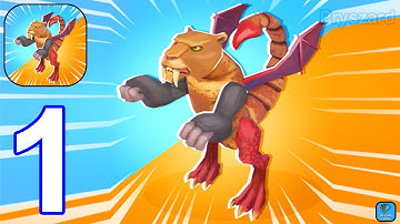 Mutant Battle Simulator - Gameplay Walkthrough Part 1 Tutorial Levels 1-23 (iOS, Android Gameplay)