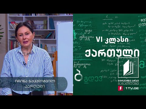 ქართული, VI კლასი - ისტორია და ლიტერატურა, ცოტნე დადიანი #ტელესკოლა