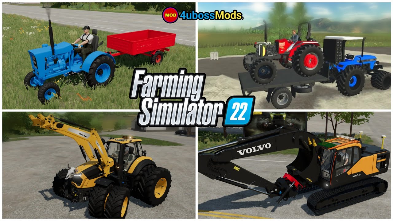 fs22 mods - tractor - JCB - mini tractor | 4uboss mods - YouTube