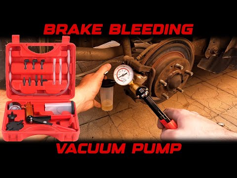 How to bleed the brakes with a vacuum pump