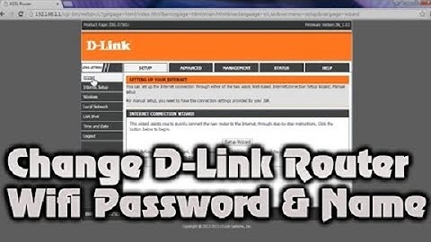 How To Change Wifi Password - Change Your Dlink Router Wifi Password