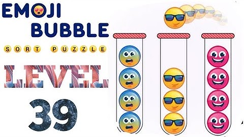 Emoji Ball Sort Puzzle Level 39 Android & iOS  #trydra #BallSortalllevel #EmojiBallSort #ballsort