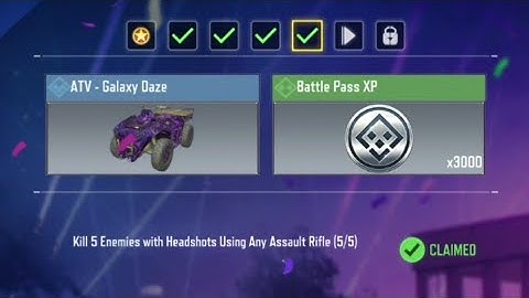 Call of Duty Mobile Kill 5 Enemies with Headshots Using Any Assault Rifle Task Complete