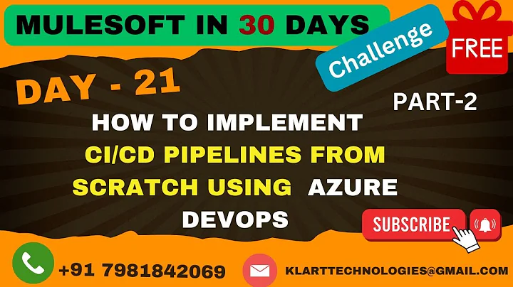 21 : MuleSoft Training _ 🚀 Mastering CI/CD Pipelines in with Azure DevOps- Part 2 (2024)