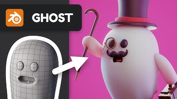 Ghost in Blender 2.90 - 3D Modeling Timelapse