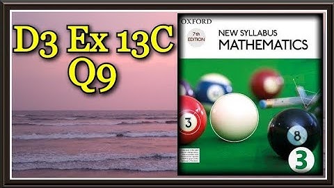 Q9 || Ex 13C || D3 || Geometrical properties of a Circle || NSM 7th edition