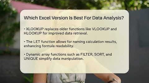 Which Excel Version Is Best For Data Analysis? - The Friendly Statistician