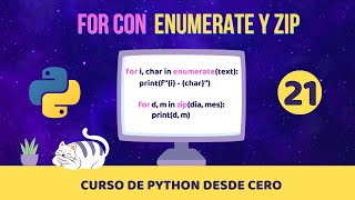 For con Enumerate y Zip | Curso de Python desde cero 🐍