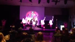 Tau Eta Chapter of Alpha Kappa Alpha Performs at Fashiom Sh