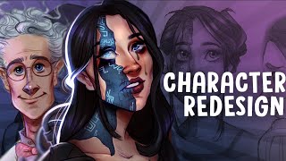 CHARACTER REDESIGN & Tips for Re-Imagining Characters! (SPEEDPAINT)