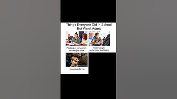 Things Everyone Did in School But Won’t Admit Starter Pack #memes #shorts