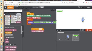 Tynker Score Variable