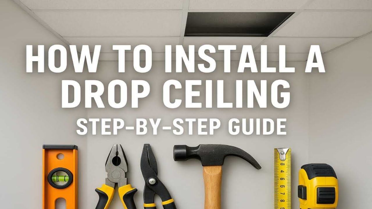 How to Install a Drop Ceiling | Step‑by‑Step Guide | Interior Upgrades ...
