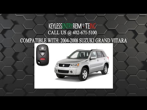 How To Replace Suzuki Grand Vitara Key Fob Battery 2004 2005 2006 2007 2008