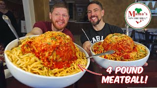 INSANE AMOUNT OF SPAGHETTI AND MEATBALL | MAMA'S ON THE HILL