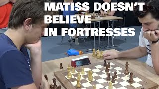 Fortress attempt | GRUTTER Tim - FM Mustaps Matiss | Blitz chess