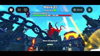 Testing out shiny camera strider in toilet tower defence!! Crazy ending.. :O 