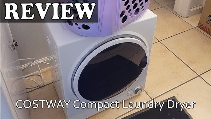 Panda Portable Compact Laundry Dryer, 3.5 cu.ft, Black and White