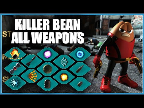 Killer Bean Unleashed - ALL WEAPONS
