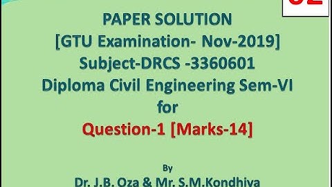 GTU Paper solution- DRCS (3360601) Q-1 (Marks-14) for Nov-19