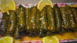 The BEST Lebanese Stuffed Grape Leaves with MEAT | Everything You Need to Know to Cook it Like a PRO