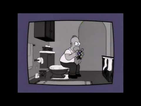 Simpsons - Homer isst Blumen