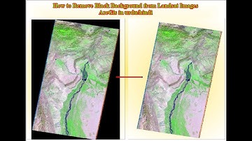 How to remove black background from landsat image in ArcGis in urdu/hindi || Lecture Number 13