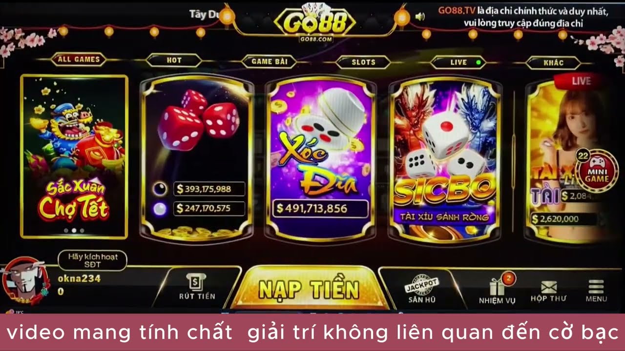 Chơi Go88 tài xỉu cực đã