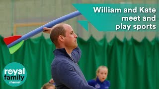 William and Kate meet and play sports with adorable kids at Coach Core