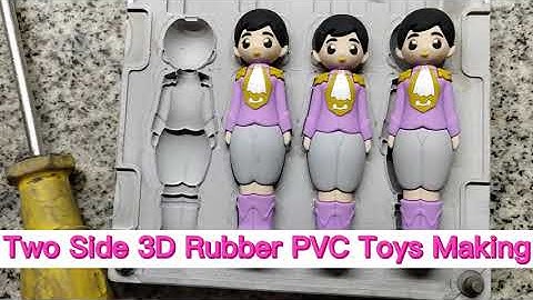 automatic pvc 3D two side rubber product making machine,3D pvc keychain label toys making machine