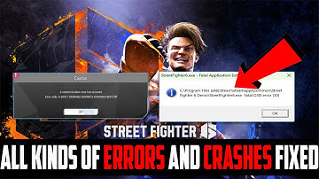 Street Fighter 6 D3D Fatal Error & Communication Error Fix | Error Code AW 20001 Solution