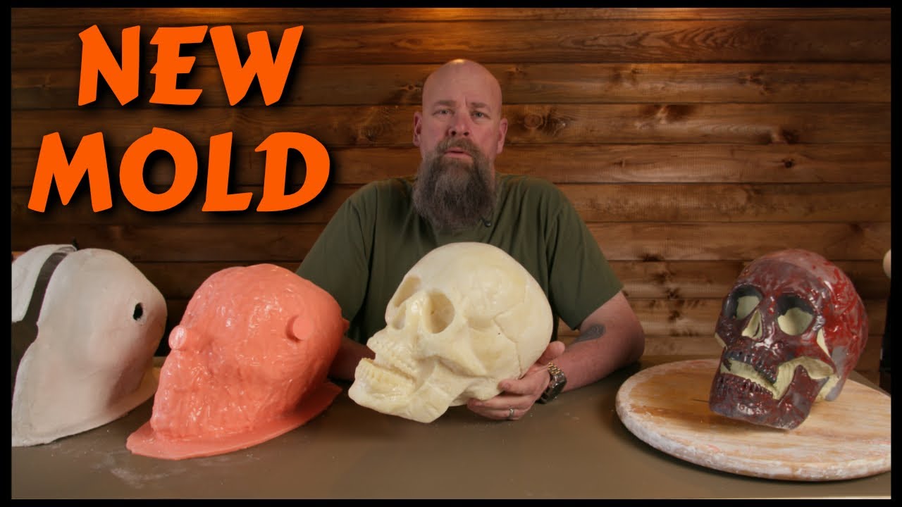 Xl Skull, Silicone Mother Mold and Foam Pour - Start to Finish