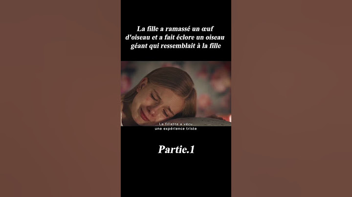 La fille a ramassé un œuf d'oiseau et a fait éclore un oiseau géant qui ressemblait à la fille#film