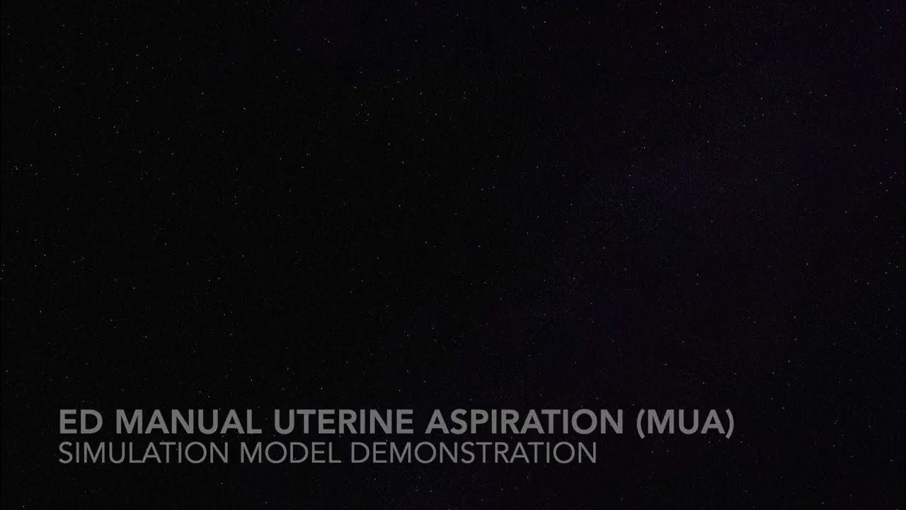 Emergency Department Manual Uterine Aspiration Simulation YouTube