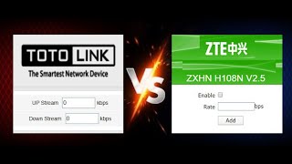 اعدادات راوتر تي داتا بسوفت توتولينك كراوتر وتحديد سرعة الخط بالتجربة (ZTE ZXHN H108N with TOTOLINK)