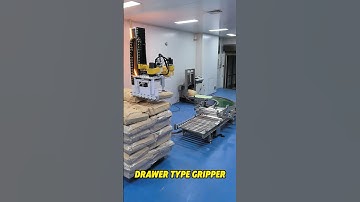 Palletizing Robot/Drawer Type Gripper😎 #depalletizer #depalletizing #palletizing #palletizer #robot🥴