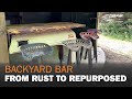 Backyard Bar Episode 3: From Rust to Repurposed