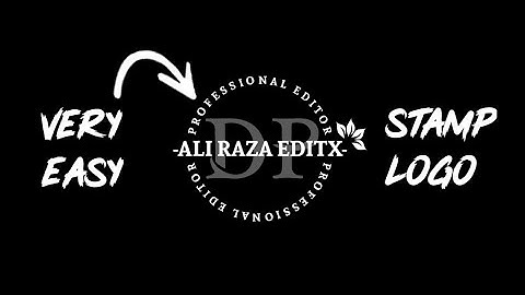 How to Make Stamp Logo in Pixellab Requested Video || Ali Raza Editxx