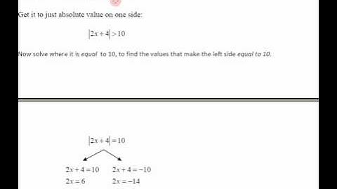 College Algebra - Section 2.5 - Video 2 - Solving Greater Than Absolute Values by Graphing