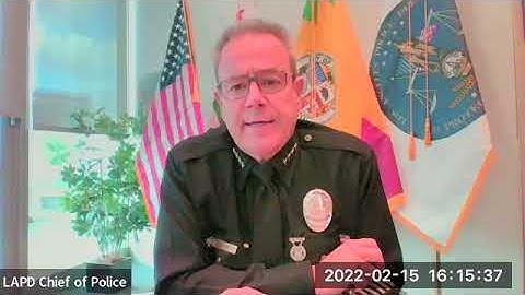 LAPD Chief Michel Moore Media Availability February 15, 2022