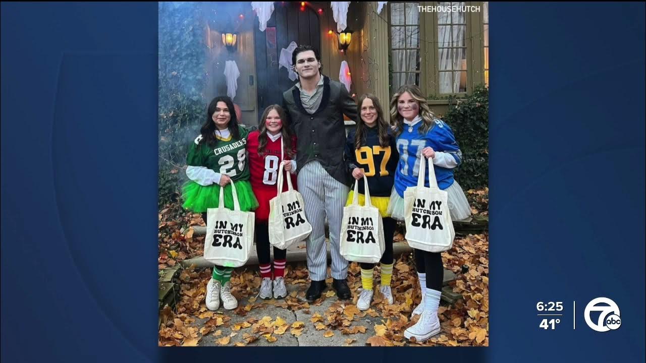 Lions fans dressed in 'Hutchinson Eras' costumes for Halloween.. and